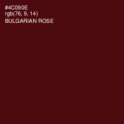 #4C090E - Bulgarian Rose Color Image